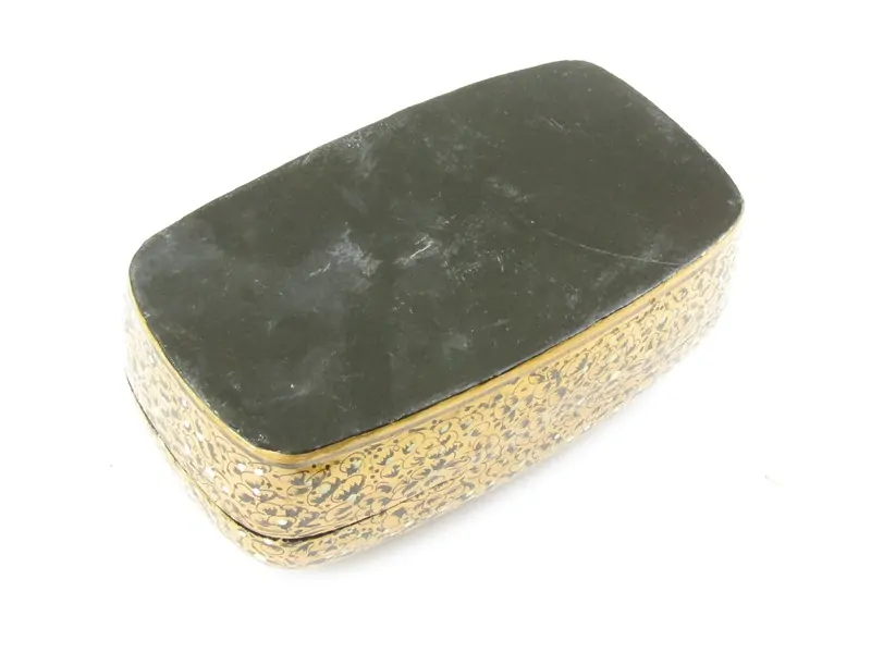 Krabička z Indie z Kašmíru s květy