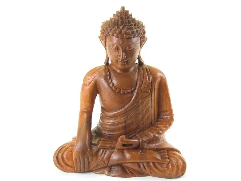 Buddha ze dřeva z Indonésie 21 cm