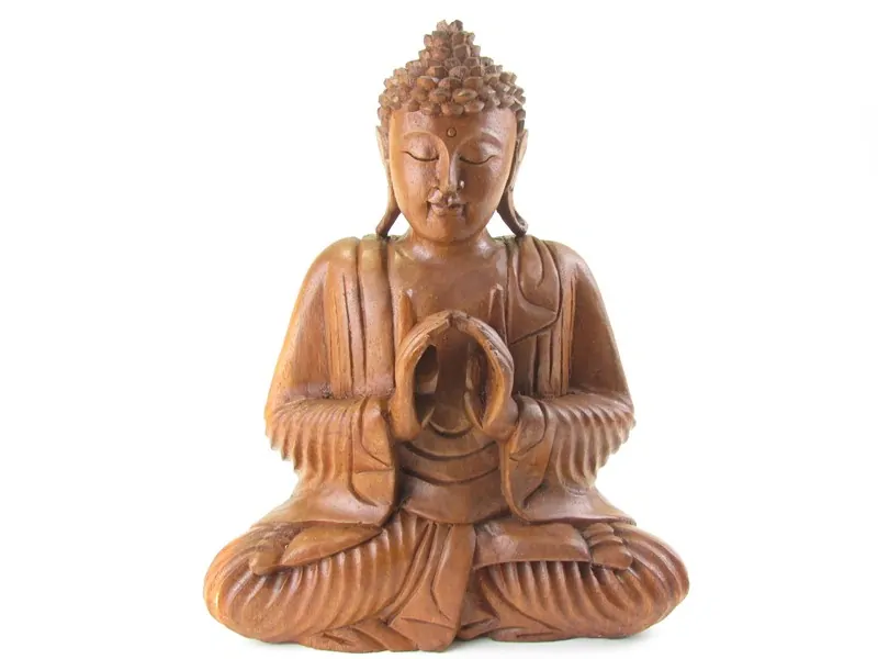 Buddha ze dřeva z Indonésie 34 cm