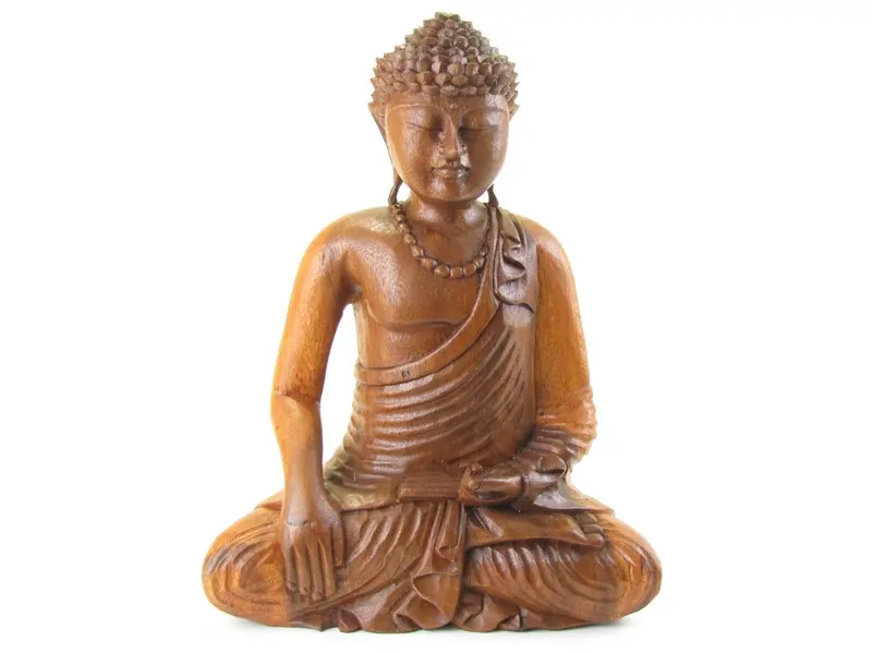 Buddha ze dřeva z Indonésie 43 cm
