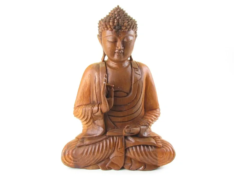 Buddha ze dřeva z Indonésie 41 cm