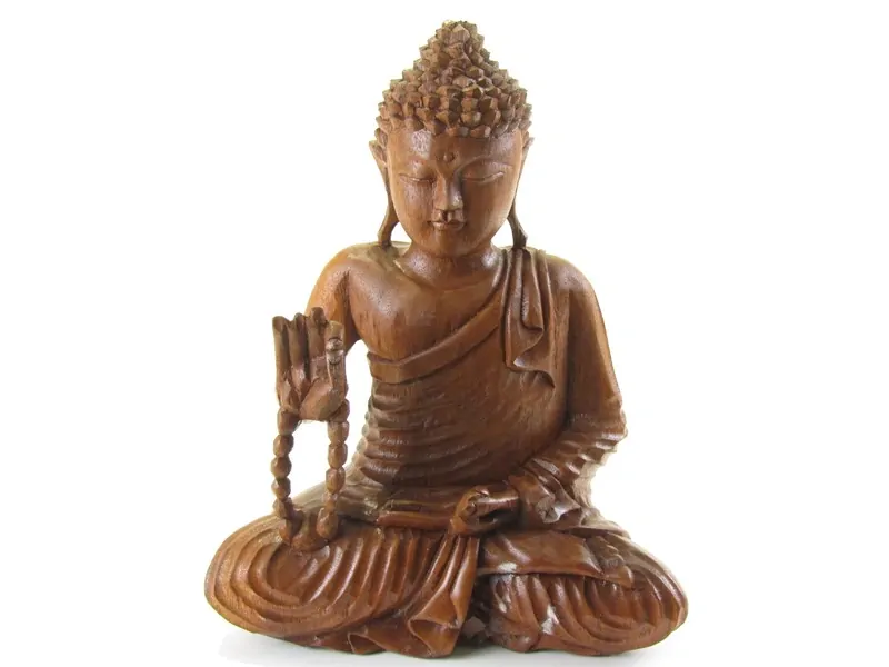 Buddha ze dřeva z Indonésie 31 cm