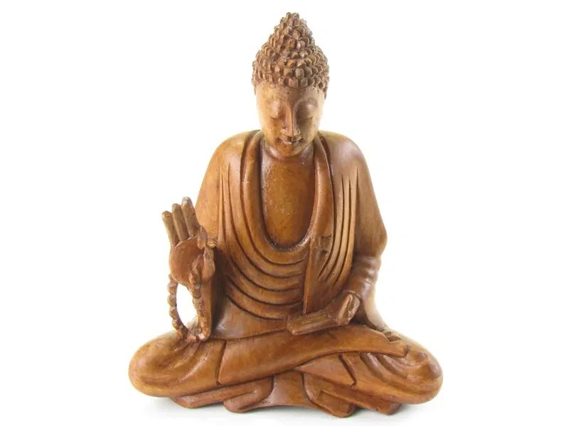 Buddha ze dřeva z Indonésie 20 cm