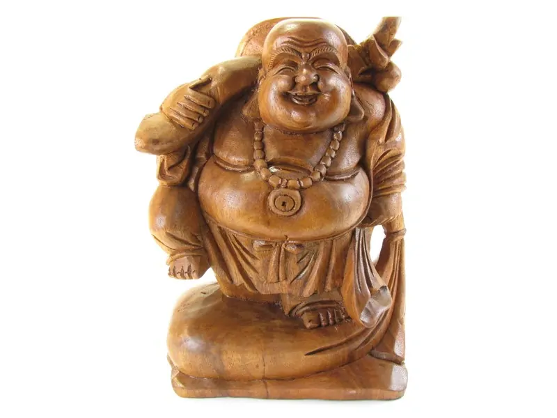 Buddha dřevěný 30 cm
