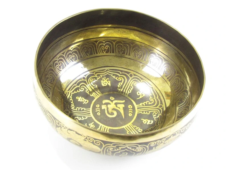 Tibetská mísa z Nepálu 19 cm zdobená