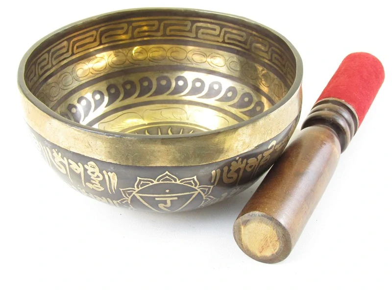 Tibetská mísa z Indie 15 cm s ornamenty