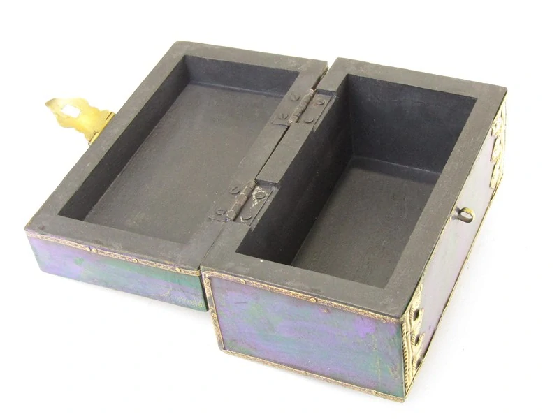 Indická krabička ze dřeva 