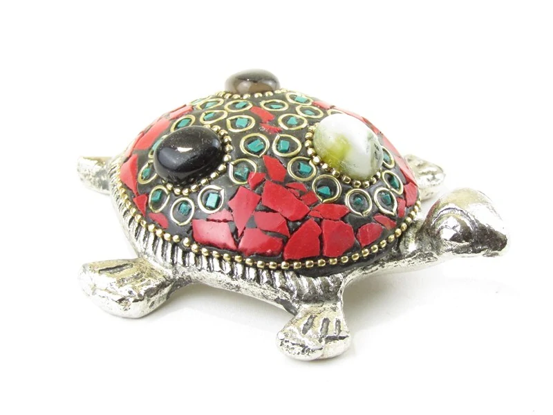 Soška želvy z kovu 6 cm 