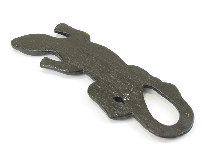 Ještěrka malovaná dřevěná 24 cm