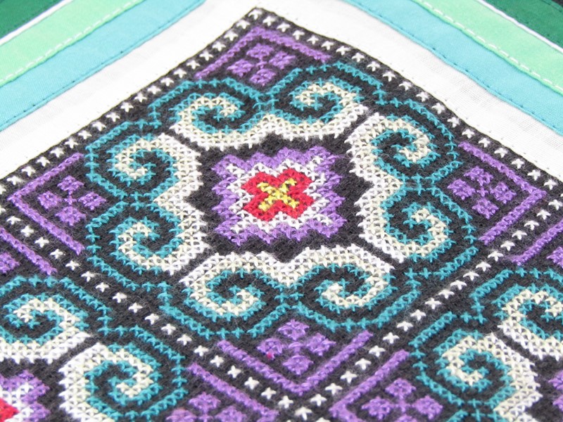 Potah na polštář z Thajska zelený