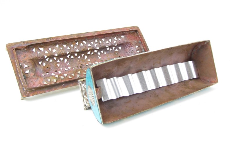 Luxusní držák na tyčinky z Nepálu modrý