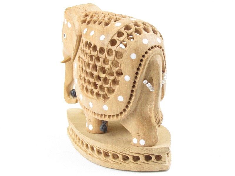 Slon ze dřeva z Indie 9,5 cm