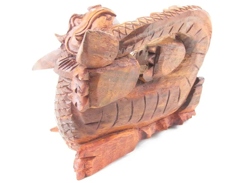 Dřevěný drak z Indonésie 17 cm