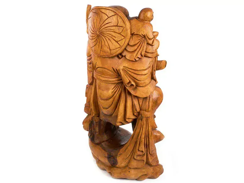 Socha Buddhy dřevěná 80 cm 2.jakost