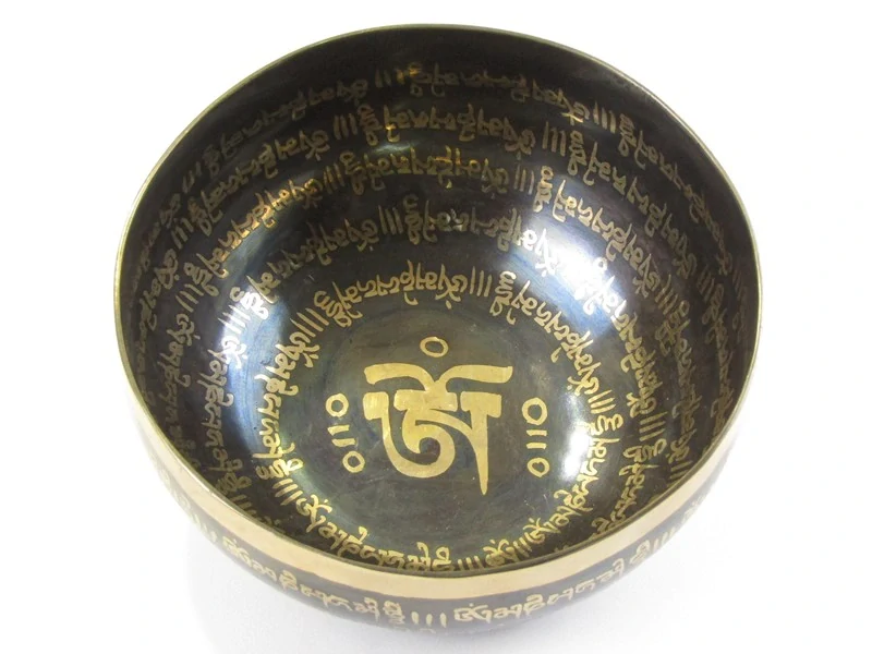 Tibetská mísa z Nepálu 16,5 cm zdobená