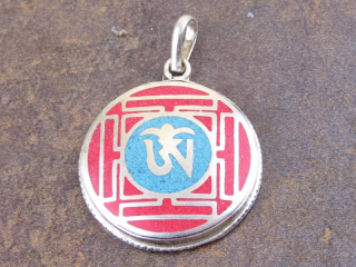 Tibetský přívěšek kulatý s ÓM
