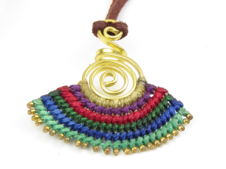 Macramé korále z Indie