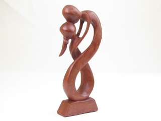 Dřevěné sousoší 24 cm z Indonésie