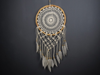 Lapač zlých snů průměr 32 cm s ratanem