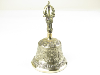 Tibetský zvon zdobený 16 cm