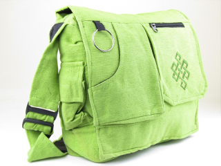 Taška zelená s nekonečným uzlem