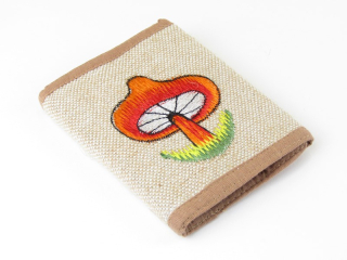 Peněženka konopná z Nepálu vyšívaná