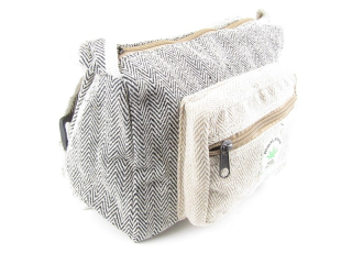 Taška z Nepálu z tkané bavlny přírodní