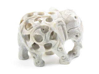 Slon z kamene mastku 5,5 cm