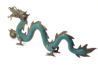 Kovový drak 45 cm 