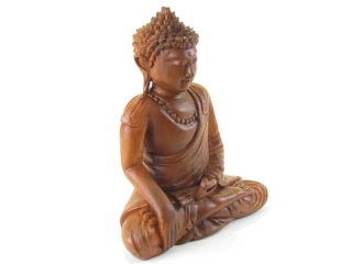 Buddha ze dřeva z Indonésie 21 cm