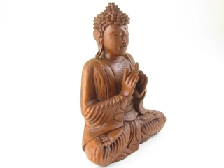 Buddha ze dřeva z Indonésie 34 cm