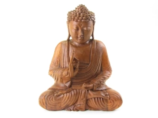 Buddha ze dřeva z Indonésie 30 cm