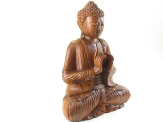 Buddha ze dřeva z Indonésie 42 cm