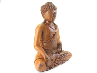Buddha ze dřeva z Indonésie 43 cm