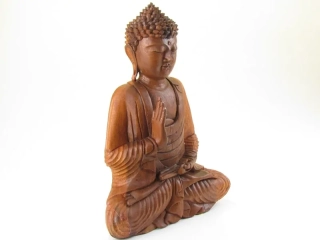 Buddha ze dřeva z Indonésie 41 cm