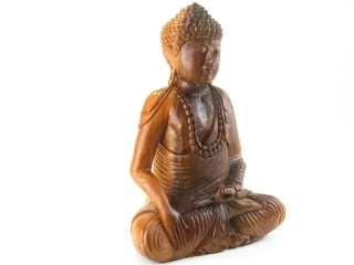 Buddha ze dřeva z Indonésie 50 cm
