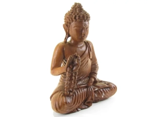 Buddha ze dřeva z Indonésie 31 cm