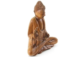 Buddha ze dřeva z Indonésie 20 cm
