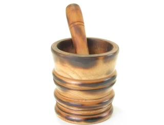 Dřevěný hmoždíř z Indonésie 12 cm