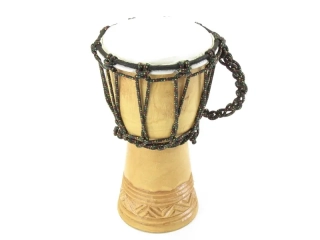Dřevěný vyřezávaný buben 25 cm