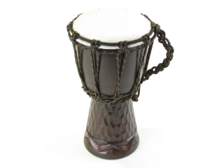 Dřevěný buben vyřezávaný 25 cm
