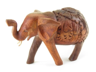 Vyřezávaná socha slona 15 cm