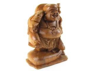 Buddha dřevěný 30 cm