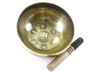Tibetská mísa z Nepálu 19 cm zdobená