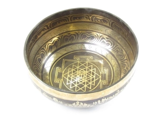 Tibetská mísa z Indie 16 cm s ornamenty