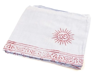 Sarong z Indie modrý 100 x 190 cm