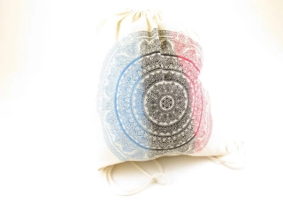 Batoh z Indie přírodní s mandalou